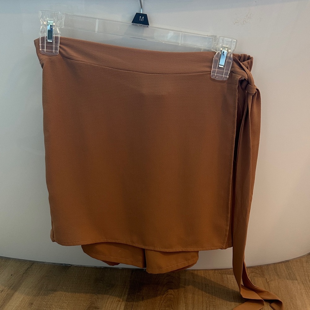 Tan Wrap Skirt